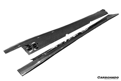 Carbonado Aero 2017 - 2021 Lamborghini Aventador Autoclave Carbon Fiber Side Skirts Carbonado Oem Fits: LP740 Coupe | Roadster - 5