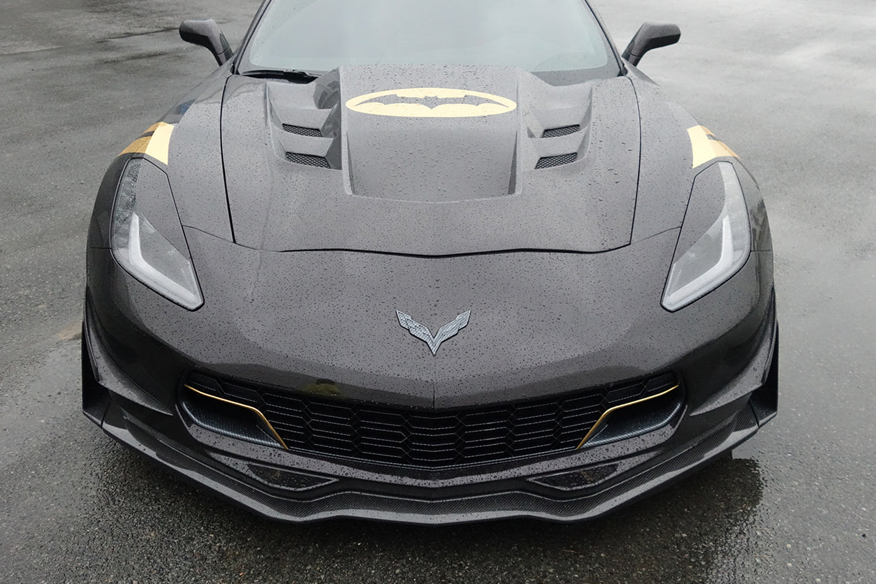 Faldón delantero de fibra de carbono Carbonado para Corvette C7 Z51 Z06 Grandsport 2013-2019