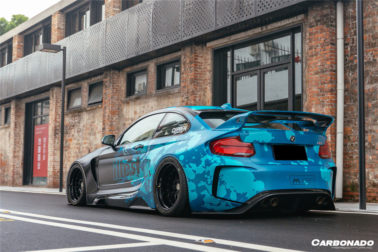 Carbonado 2016-2020 BMW M2 F87 VR Style Partial Carbon Fiber Wide Full Body kit