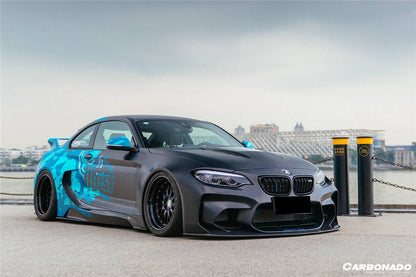 Carbonado 2016-2020 BMW M2 F87 VR Style Partial Carbon Fiber Wide Full Body kit