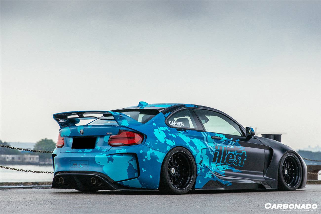 Carbonado 2016-2020 BMW M2 F87 VR Style Partial Carbon Fiber Wide Full Body kit