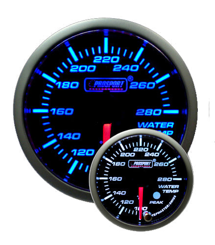 Medidor de temperatura del agua Prosport Premium azul/blanco de 2-1/16"