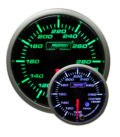 Prosport 2-1/16" Premium Temperatura del agua Verde/Blanco