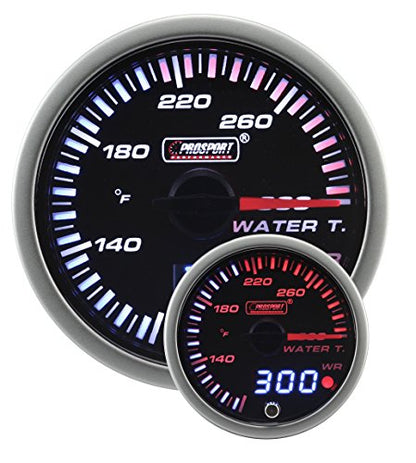 Prosport 2-3/8" JDM Electrical Water Temperature Gauge