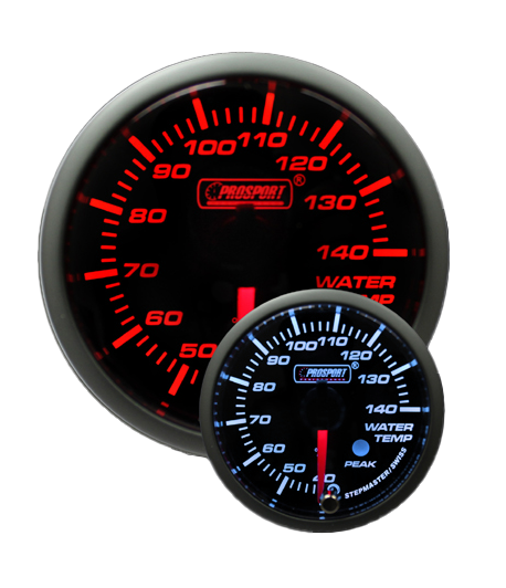 Prosport 2-1/16" Amber/White Premium Metric Water Temperature Gauge