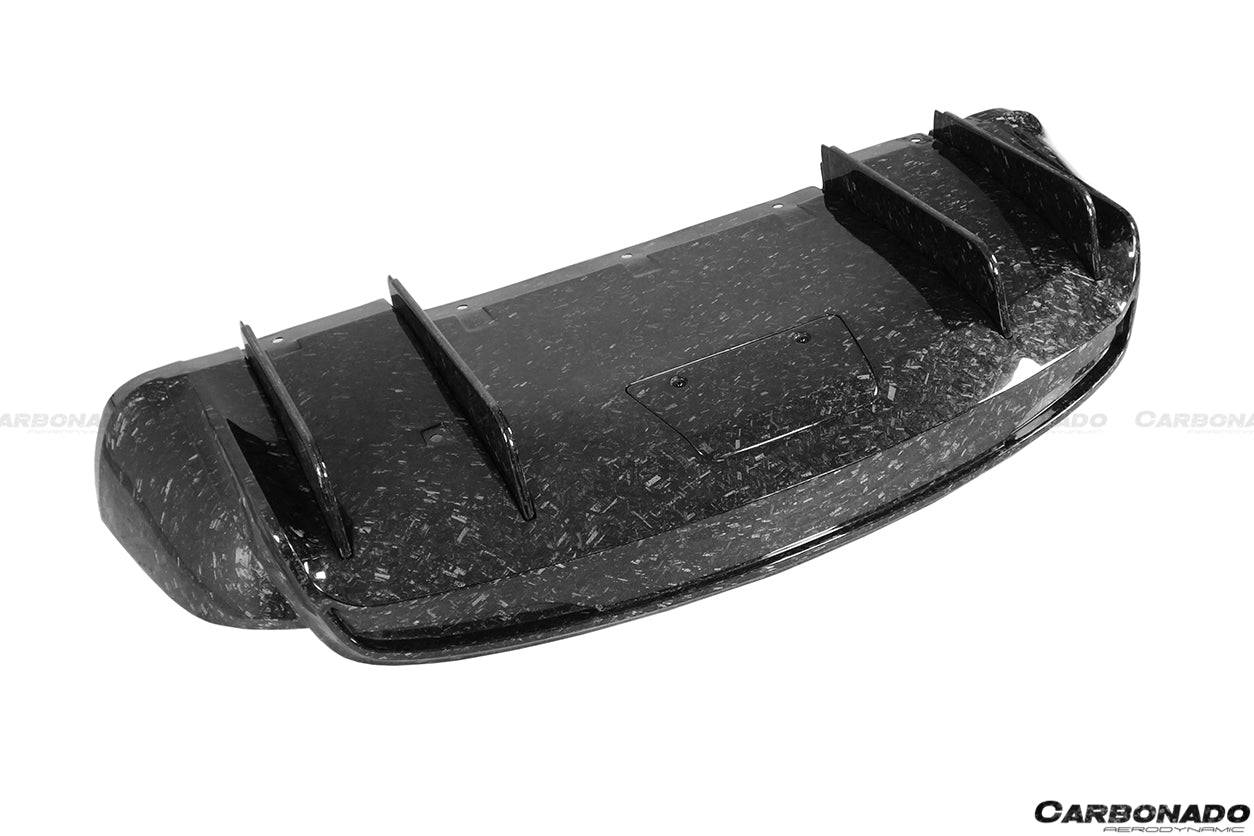 Carbonado 2019-2021 Tesla Model X SUV RZS Style Carbon Fiber Rear Diffuser