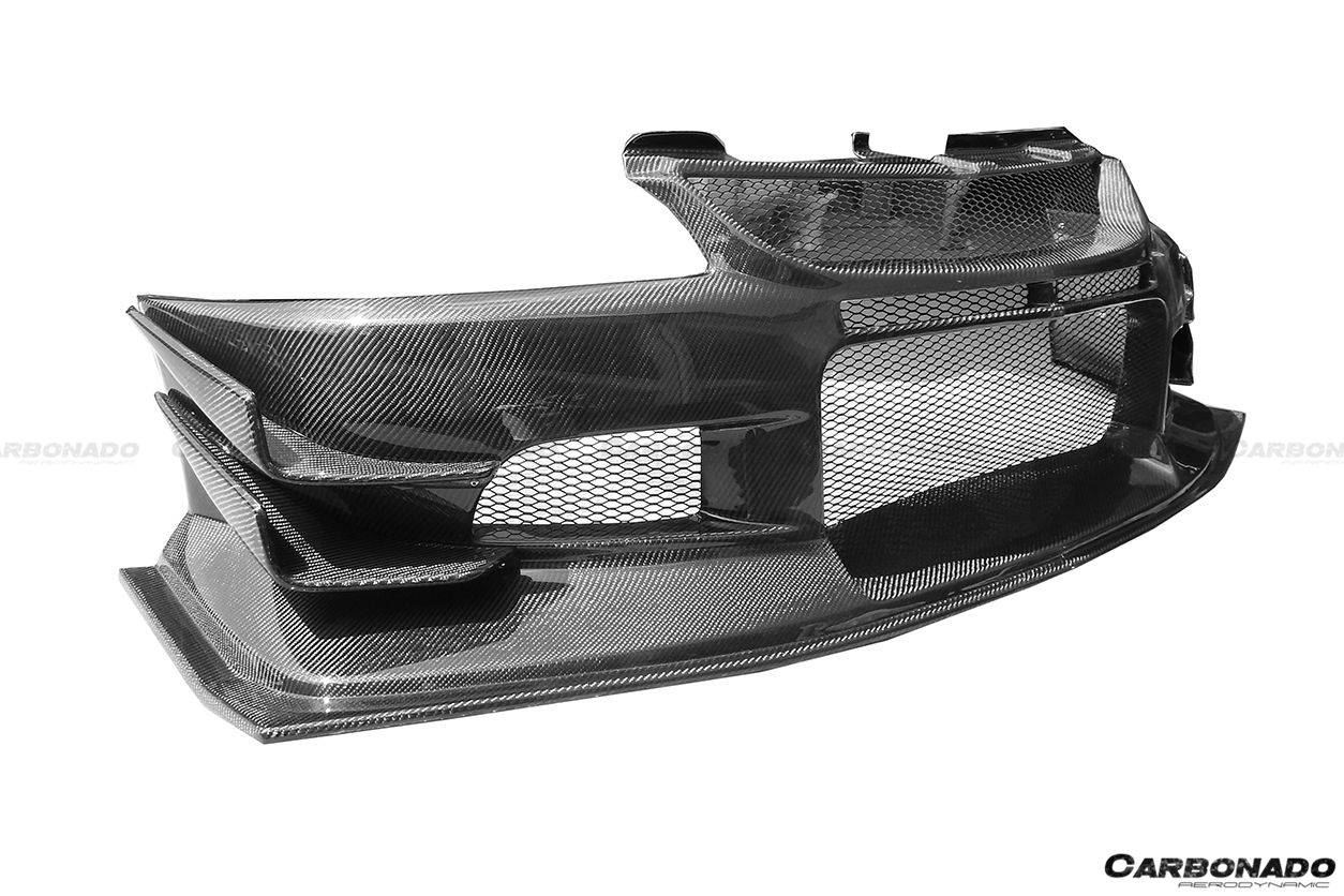 Carbonado VTS Style Front Bumper | 2003-2006 Mitsubishi Evo 7/8/9
