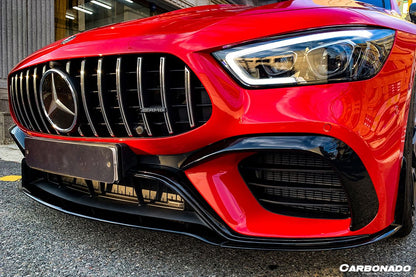 Mercedes Benz AMG GT63S 4 puertas Coupé X290 Carbonado 2019-2023, borde delantero central de fibra de carbono estilo OEM