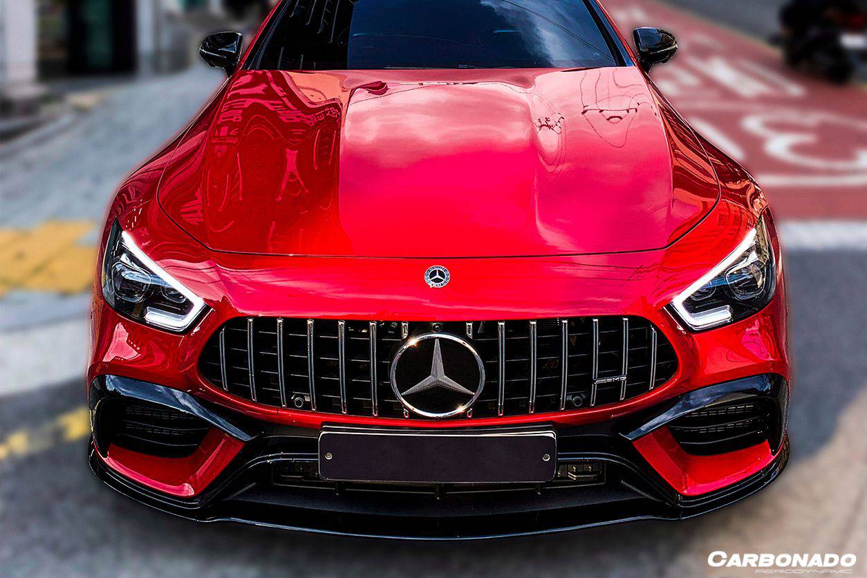 Carbonado 2019-2023 Mercedes Benz AMG GT63  S 4Door Coupe X290 OEM Style Carbon Fiber Front Lip