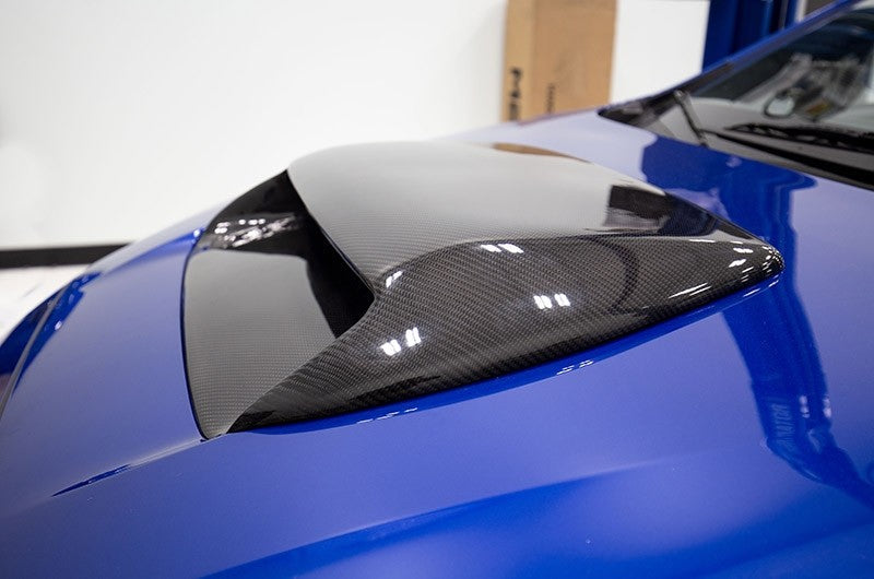 OLM Oversized Carbon Fiber Hood Scoop - 2015+ WRX / STI - 2