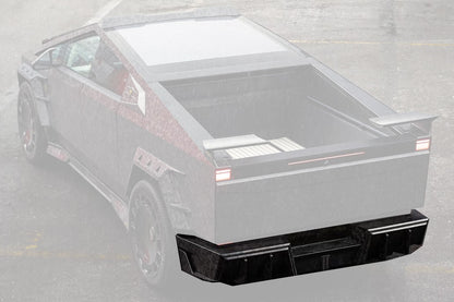 2024-UP Tesla Cybertruck Autoclave Carbon Fiber Rear Bumper Carbonado (MSY) Fits: AWD, RWD (DRYCFCT-MIW-MSY-RB)