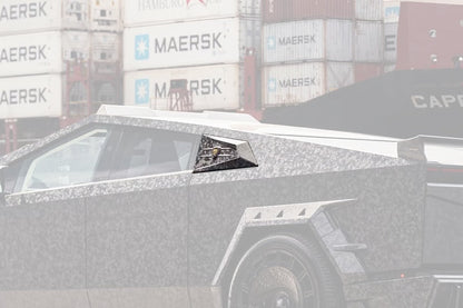 2024-UP Tesla Cybertruck Autoclave Carbon Fiber C Pillar Ornament Carbonado (MSY) Fits: AWD, RWD (DRYCFCT-MIW-MSY-CPO)