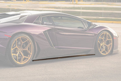 Faldones laterales de fibra de carbono estilo DM para Lamborghini Aventador LP700 Coupé Roadster Carbonado 2011-2016