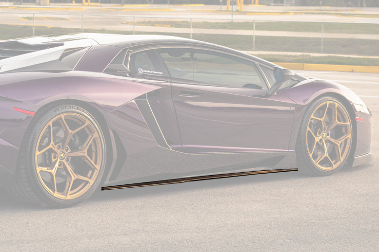 Faldones laterales de fibra de carbono estilo DM para Lamborghini Aventador LP700 Coupé Roadster Carbonado 2011-2016