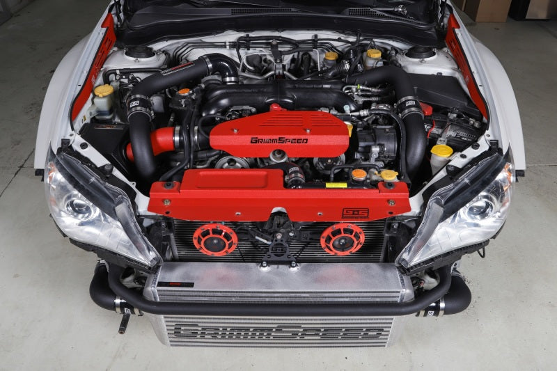 GrimmSpeed ​​2008-2014 Subaru WRX Kit de intercooler de montaje frontal núcleo crudo/tubo negro o rojo