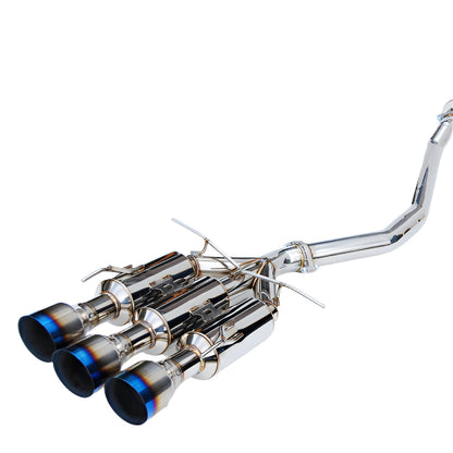 Invidia Gemini Triple Titanium Tip Cat - back Exhaust (17+ Honda Civic SI Sedan) - Invidia