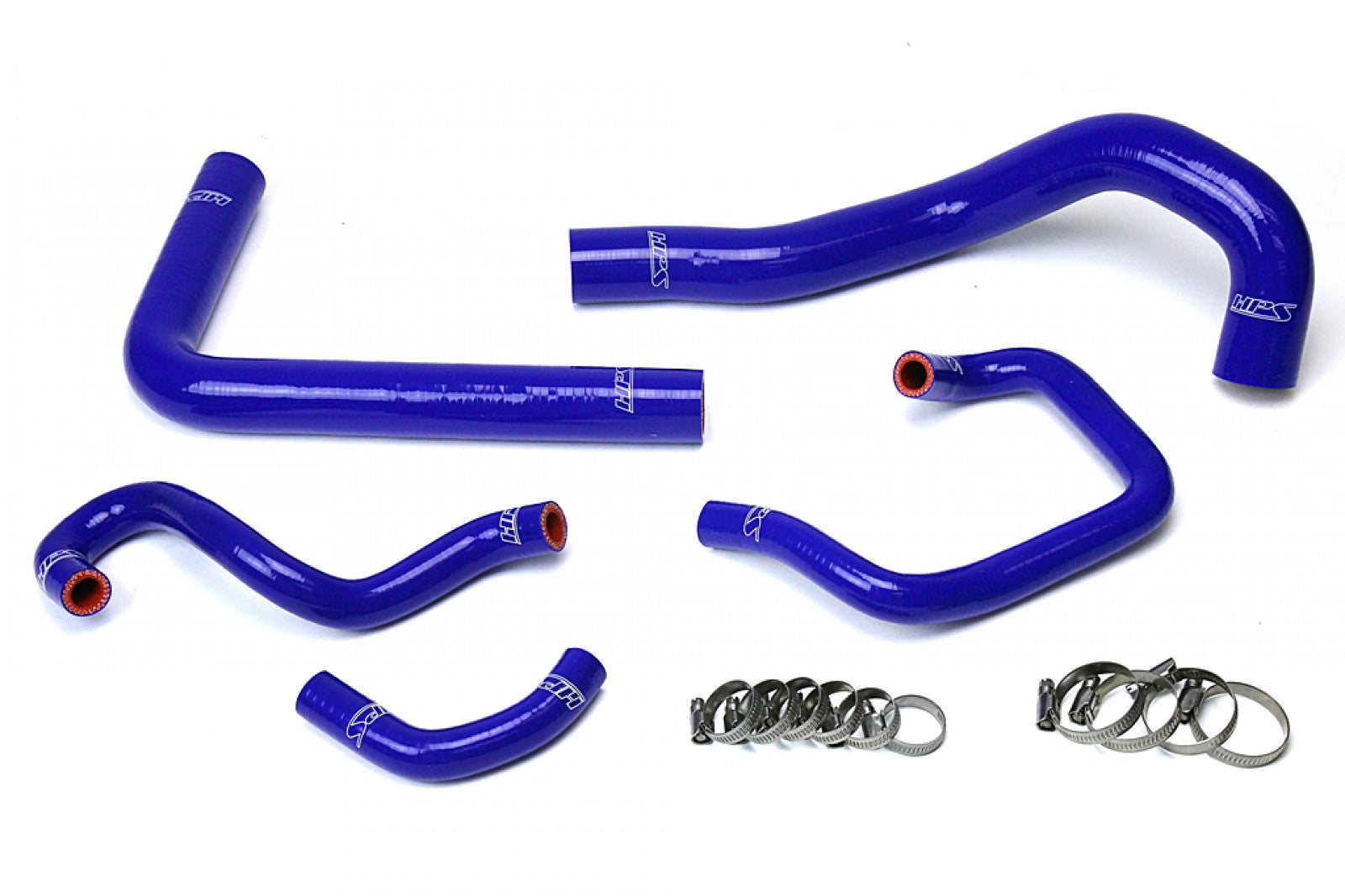 Kit de manguera de calentador de radiador de silicona reforzada azul HPS, refrigerante para Toyota 93-98 Supra MK4 2JZ Turbo con volante a la izquierda