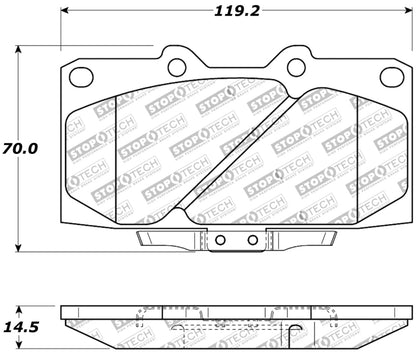 Stoptech Sport Performance Brake Pads (89 - 96 Nissan 300ZX) - Stoptech