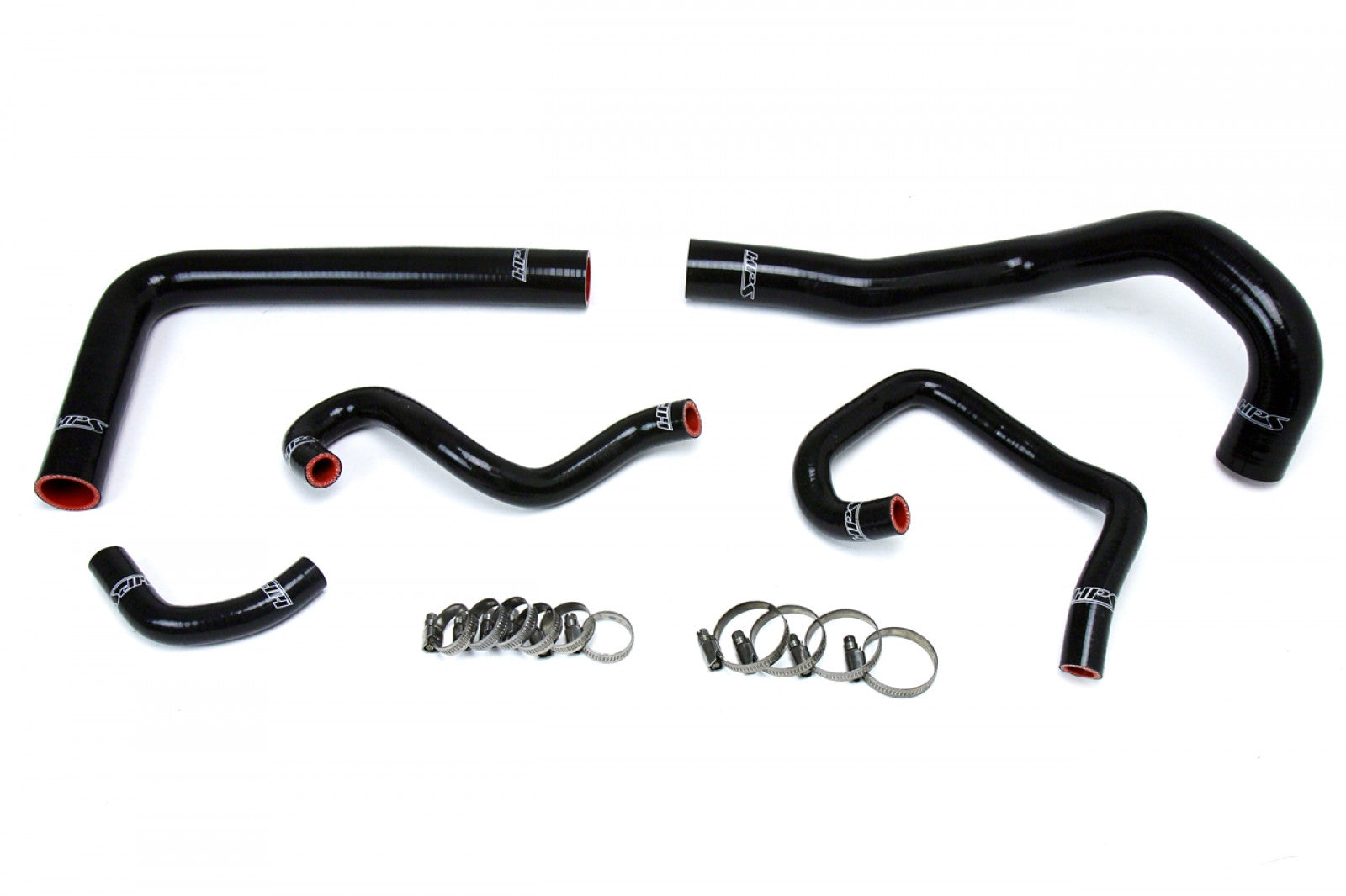 HPS Kit de manguera de calentador de radiador de silicona reforzada, refrigerante, color negro, para Toyota 93-98 Supra MK4 2JZ Turbo, volante a la izquierda