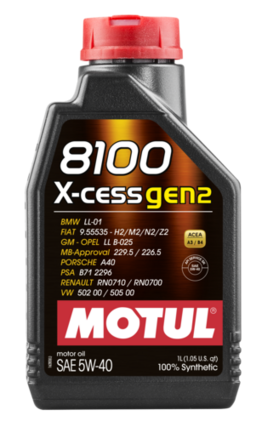 Motul 5W40 8100 GEN2 X-CESS Motor Oil
