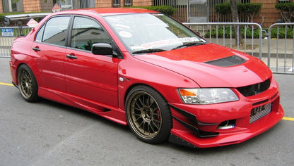 JDC Voltex Style Side Skirts 2001-2006 Mitsubishi Lancer Evolution 7-9 - JD Customs U.S.A