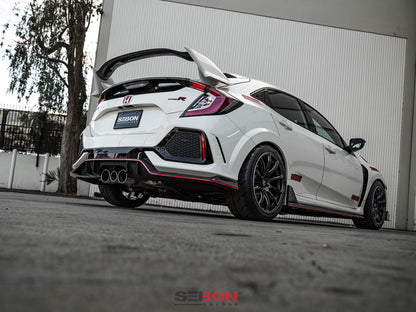 Seibon OEM Carbon Fiber Diffuser (17+ Civic Type R) - Seibon