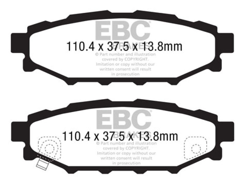 EBC Ultimax2 Rear Brake Pads (Multiple Applications)