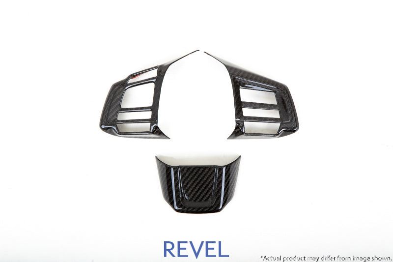 Revel GT Dry Carbon Steering Wheel Insert Covers - 3 Pieces (15+ WRX/STI)