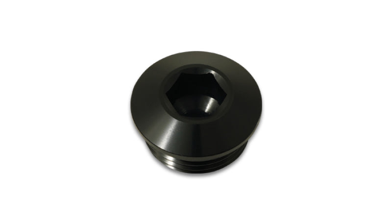 Conector de puerto de perfil bajo ORB 34AN de aluminio vibrante - Negro anodizado