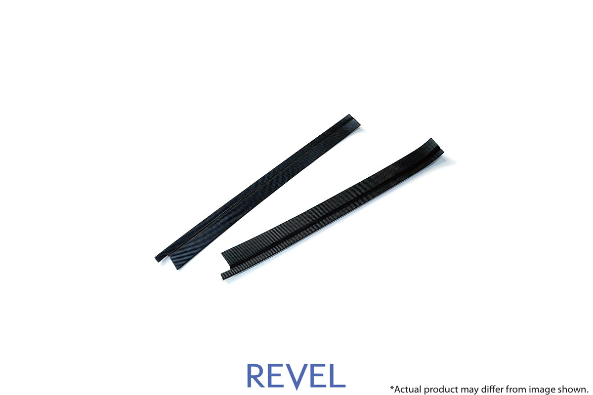 Placas de umbral de puerta exteriores Revel GT Dry Carbon - 2 piezas (MK5 Supra)