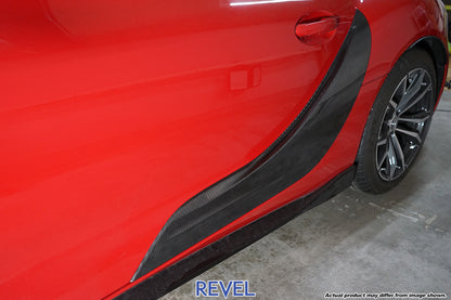 Revel GT Dry Carbon Door Panel Outer Cover - 2 Pieces (MK5 Supra) - Revel