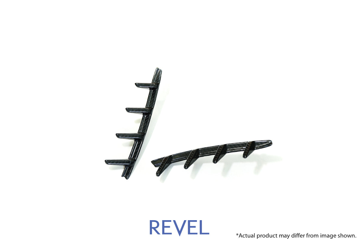 Cubierta de conducto trasero Revel GT Dry Carbon - 2 piezas (MK5 Supra)