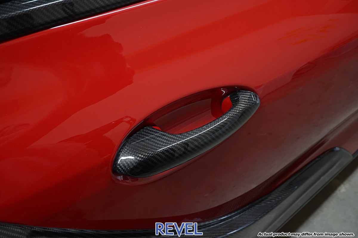 Revel GT Dry Carbon Outer Door Handle Cover  - 2 Pieces (MK5 Supra)