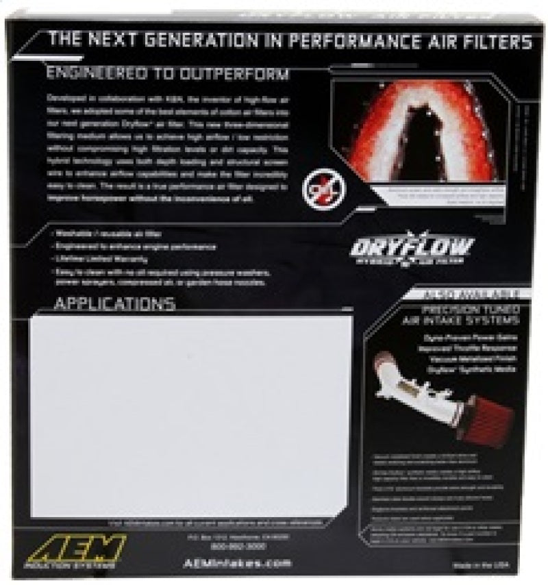 AEM Dryflow Air Filter (15+ Mustang S550)