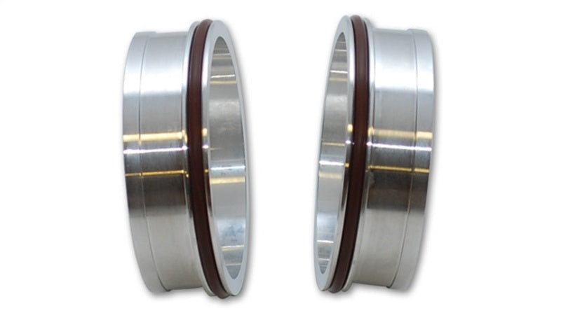 Vibrantes accesorios de soldadura de aluminio Vanjen para tubos de 2,5 pulgadas de diámetro exterior (para usar con la pieza n.° 12565) - Se venden en pares