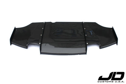 Difusor trasero de fibra de carbono estilo JDC Varis (Evo X)