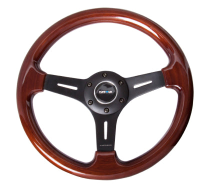 NRG Wood Steering Wheel w/ Matte Black Center
