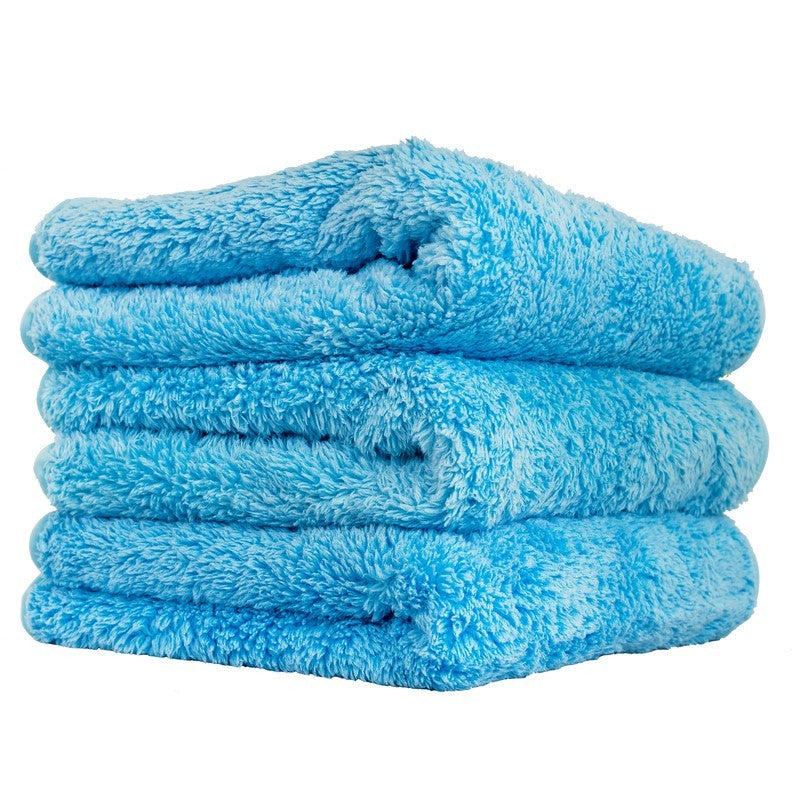 Chemical Guys Shaggy Fur-Ball Microfiber Towel - 16in x 16in - Blue - 3 Pack (P16)