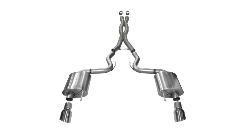 Corsa Sport 2.75" Axle-Back Exhaust (15-17 Ford Mustang GT)