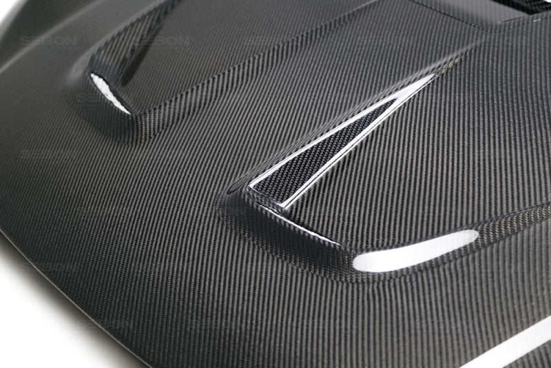 Seibon MR-Style Carbon Fiber Hood (16-21 Honda Civic)