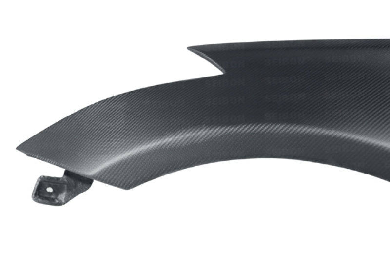 Guardabarros Seibon de fibra de carbono seco 10 mm más ancho (Nissan 350Z)