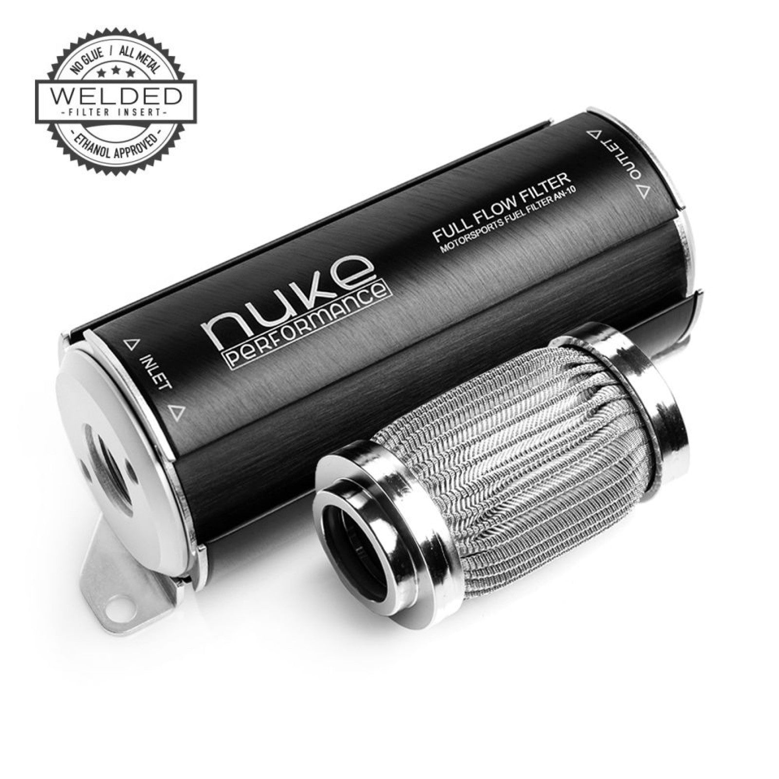 Filtro de combustible Nuke Performance 10 micras AN-10 - Elemento filtrante de celulosa