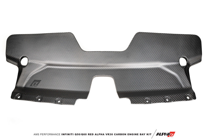 AMS Performance Alpha Matte Carbon Front Duct (Infiniti Q60/Q50)