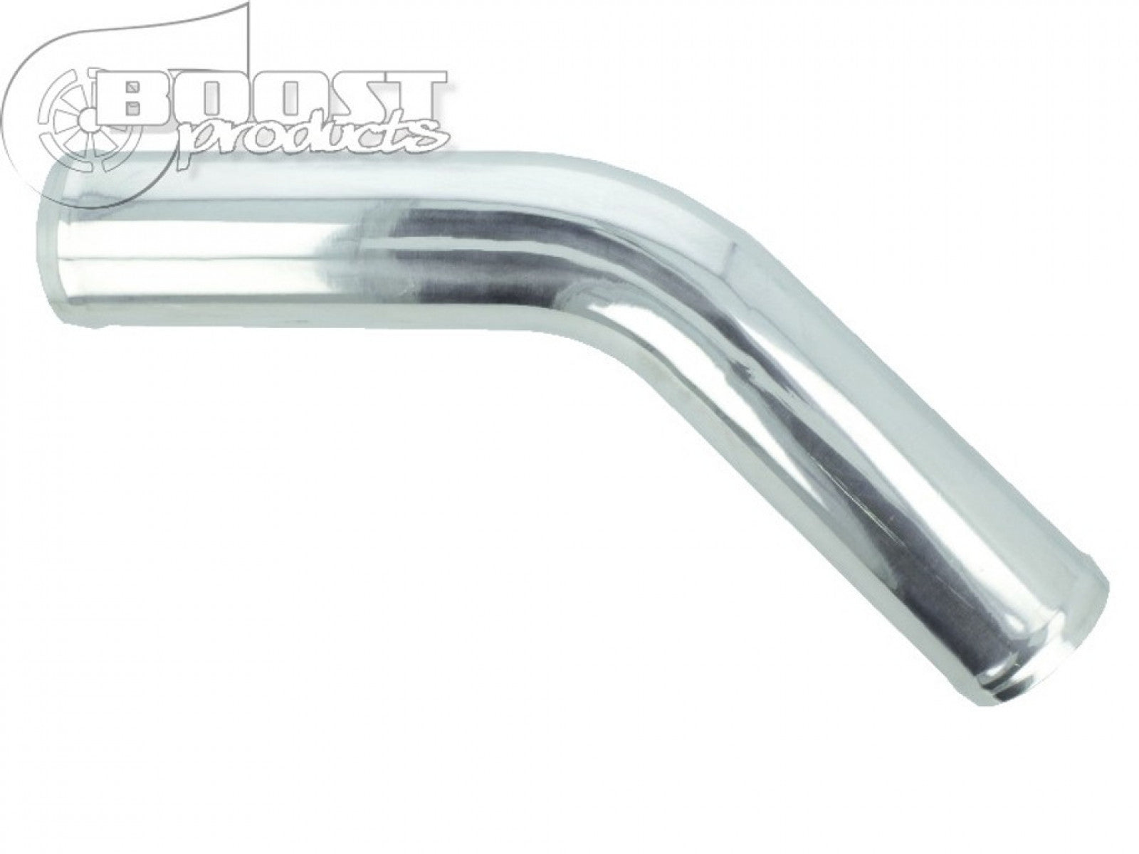 BOOST Products Aluminum Elbow 45 Degrees with 50mm (2") OD, Mandrel Bent, Polished