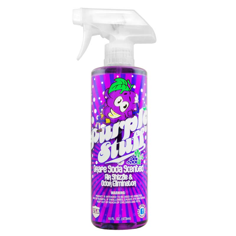 Chemical Guys Purple Stuff Ambientador y eliminador de olores de soda de uva - 16 oz (P6)