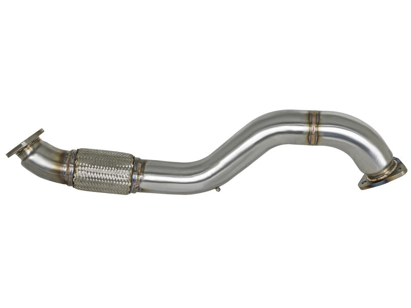 aFe Twisted Steel 3in Rear Down-Pipe/Mid Pipe (17+ Civic Type R)