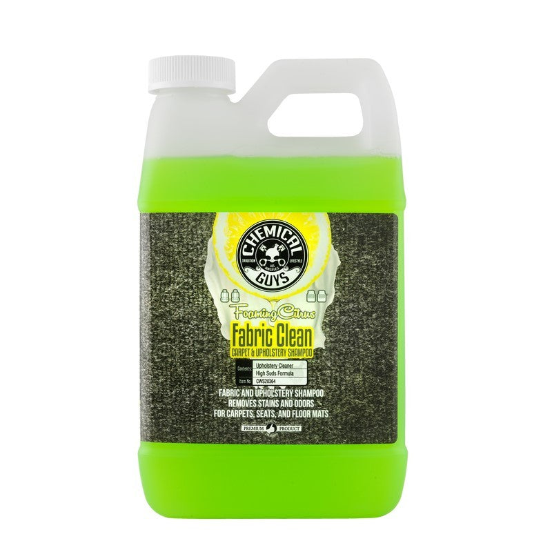 Chemical Guys Foaming Citrus Fabric Clean Carpet/Upholstery Shampoo & Odor Eliminator - 64oz (P4)
