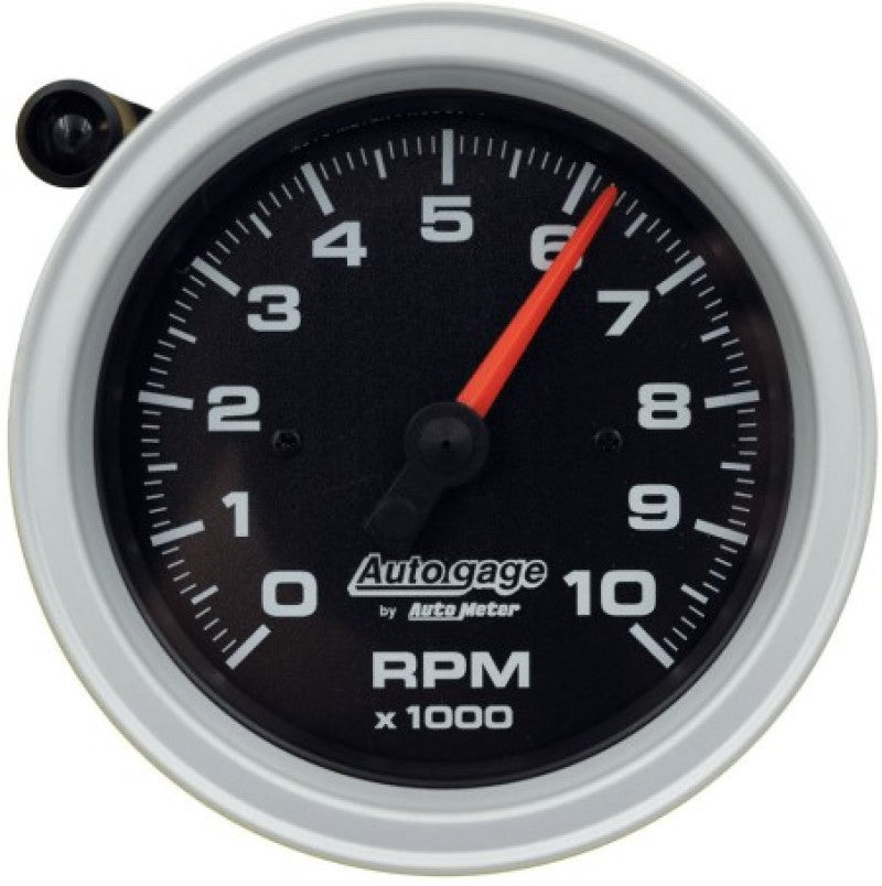 Auto Meter 3-3/4 in. Pedestal-Mount AutoGage Tachometer [10,000 RPM]