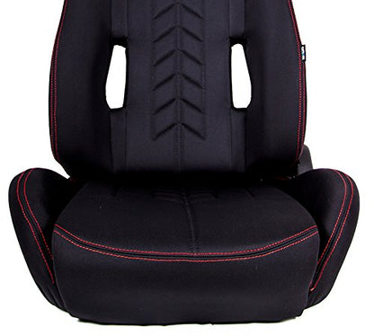 NRG "The Arrow" Cloth Sport Seat - JD Customs U.S.A