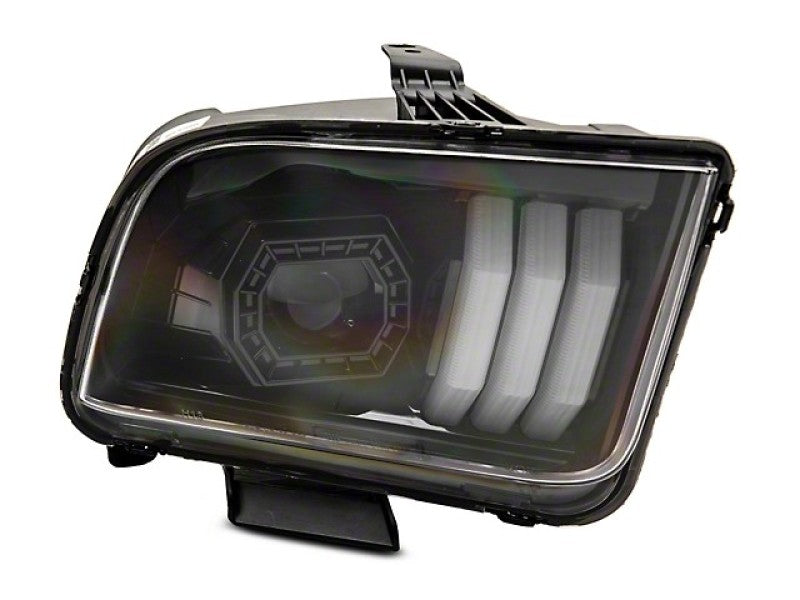 Raxiom w/ Halogen Prjctor Headlights- Black Housing Clear Lens (05-09 Ford Mustang)